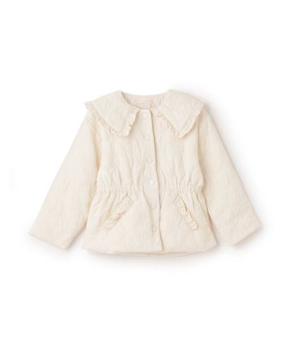 【Lycee mine】❄️ 中長版蝴蝶結鋪棉外套 🧥