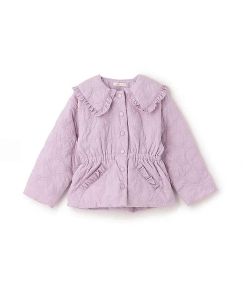 【Lycee mine】❄️ 中長版蝴蝶結鋪棉外套 🧥
