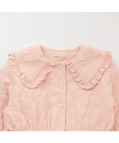 【Lycee mine】❄️ 中長版蝴蝶結鋪棉外套 🧥