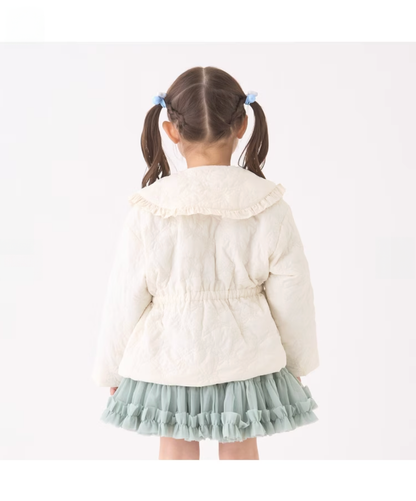 【Lycee mine】❄️ 中長版蝴蝶結鋪棉外套 🧥