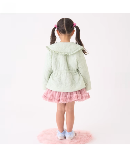 【Lycee mine】❄️ 中長版蝴蝶結鋪棉外套 🧥