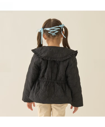 【Lycee mine】❄️ 中長版蝴蝶結鋪棉外套 🧥