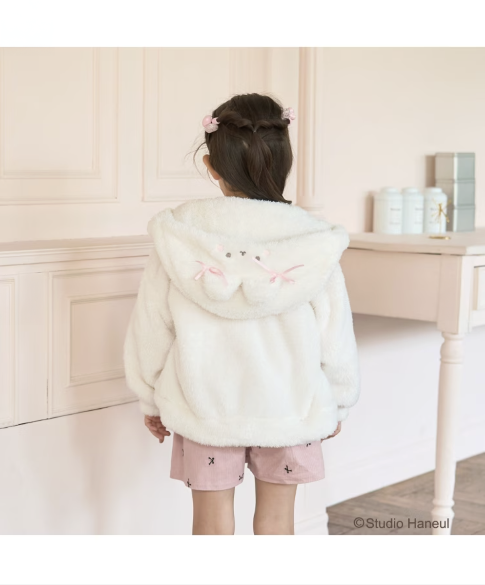 🧸 【Lycee mine】 【Studio HANEUL】Pam & Tart 超柔軟絨毛連帽外套 🧸