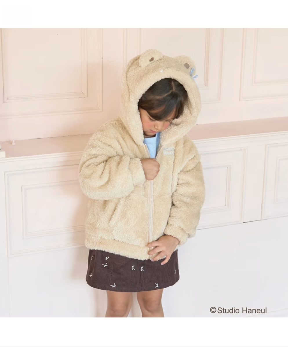 🧸 【Lycee mine】 【Studio HANEUL】Pam & Tart 超柔軟絨毛連帽外套 🧸