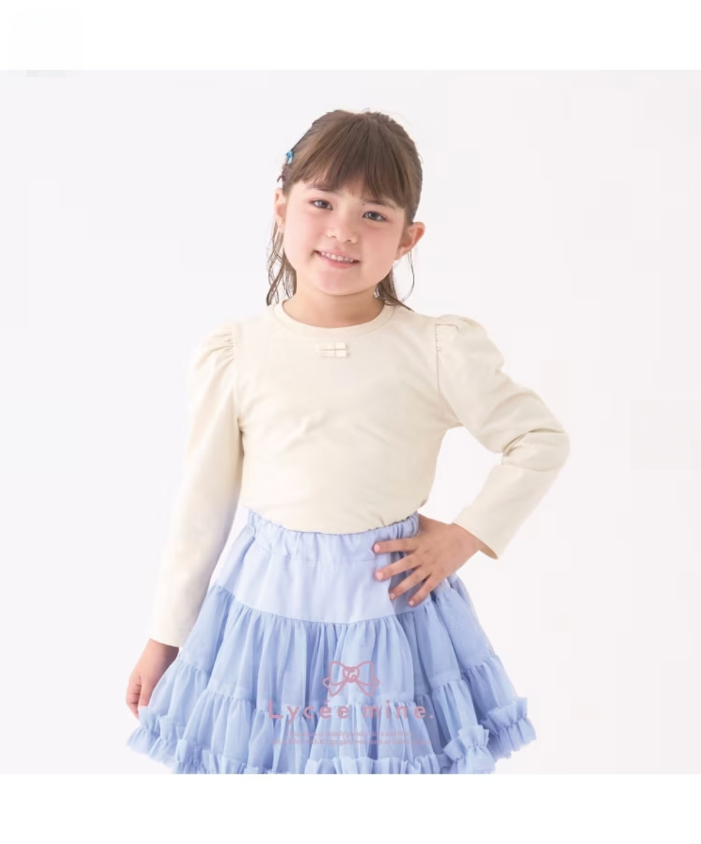 【Lycee mine】🎀 蝴蝶結澎澎肩造型上衣 👚