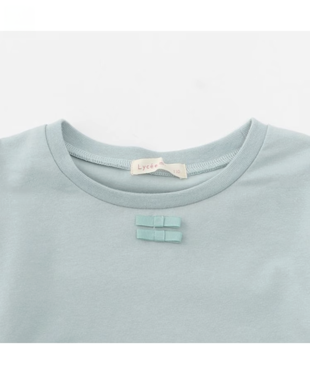 【Lycee mine】🎀 蝴蝶結澎澎肩造型上衣 👚