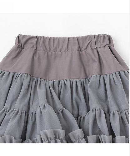 🎀【Lycee mine】 澎澎多層芭蕾紗裙（附內搭安全褲 / 可調鬆緊帶）