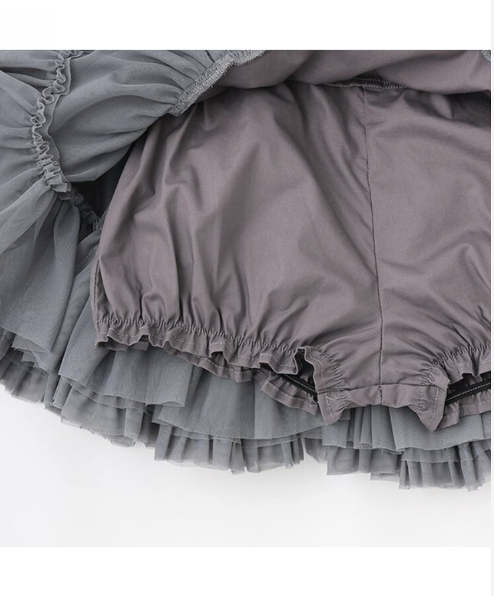 🎀【Lycee mine】 澎澎多層芭蕾紗裙（附內搭安全褲 / 可調鬆緊帶）