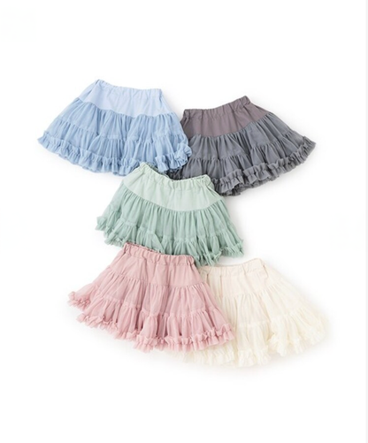 🎀【Lycee mine】 澎澎多層芭蕾紗裙（附內搭安全褲 / 可調鬆緊帶）