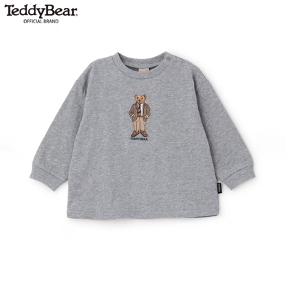 🧸【Teddy Bear】刺繡圖案 長袖T恤