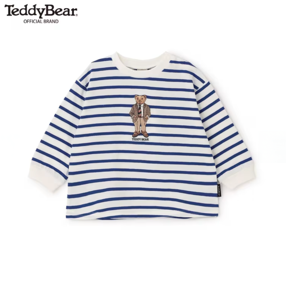 🧸【Teddy Bear】刺繡圖案 長袖T恤