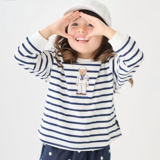 🧸【Teddy Bear】刺繡圖案 長袖T恤