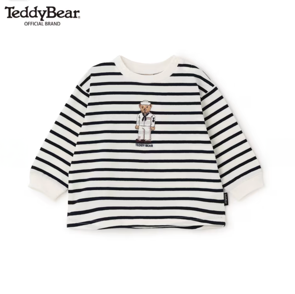 🧸【Teddy Bear】刺繡圖案 長袖T恤