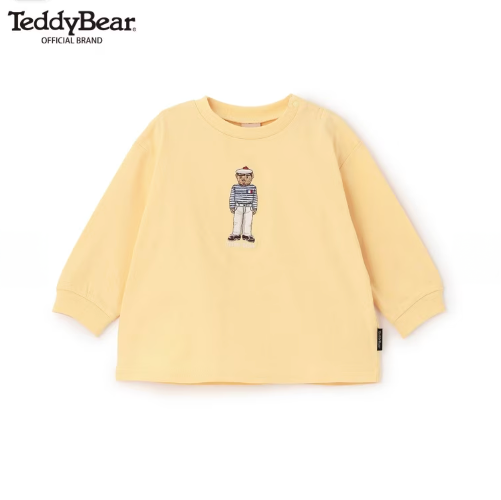 🧸【Teddy Bear】刺繡圖案 長袖T恤