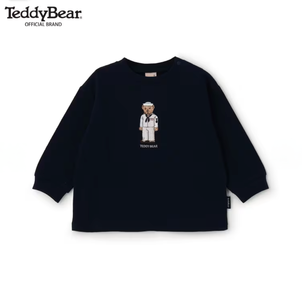 🧸【Teddy Bear】刺繡圖案 長袖T恤