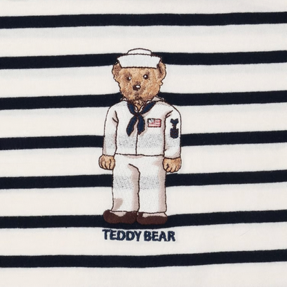 🧸【Teddy Bear】刺繡圖案 長袖T恤