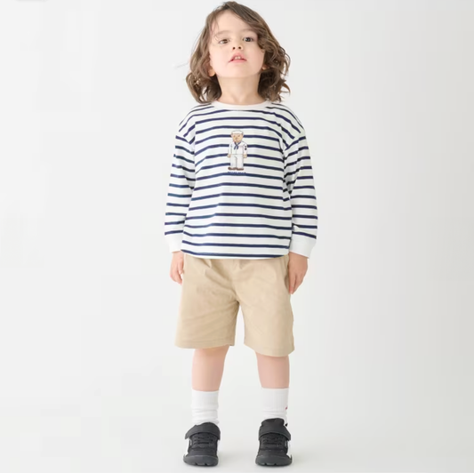 👖【Teddy Bear】純棉質感 寶寶五分褲｜休閒百搭款