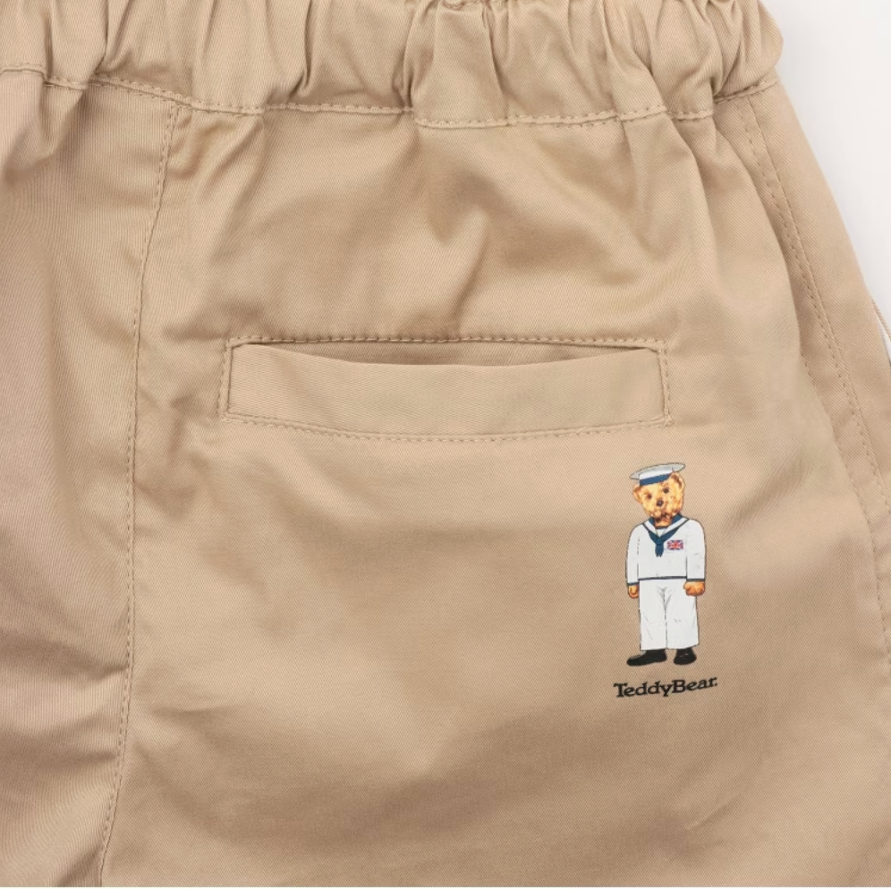 👖【Teddy Bear】純棉質感 寶寶五分褲｜休閒百搭款