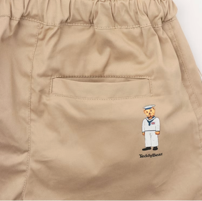 👖【Teddy Bear】純棉質感 寶寶五分褲｜休閒百搭款