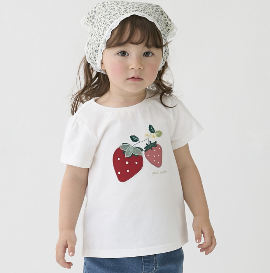 【petit main】貼花（Appliqué）圖案混款 T 恤 🎀