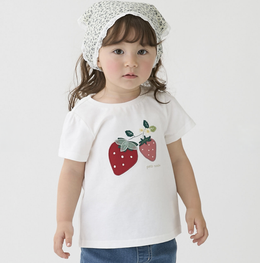 【petit main】貼花（Appliqué）圖案混款 T 恤 🎀