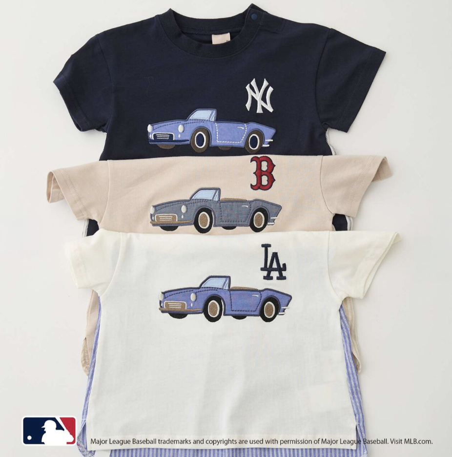 【petit main】【MLB】Car Appliqué 圖案T恤 🚗👕