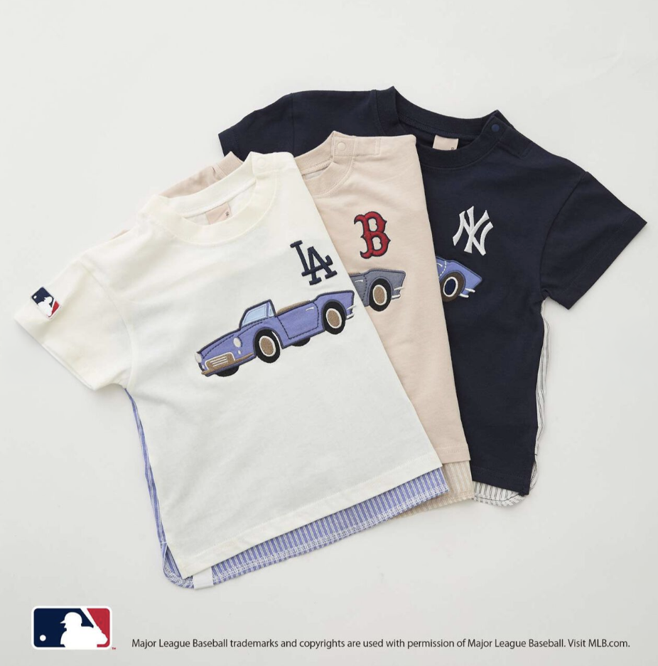 【petit main】【MLB】Car Appliqué 圖案T恤 🚗👕