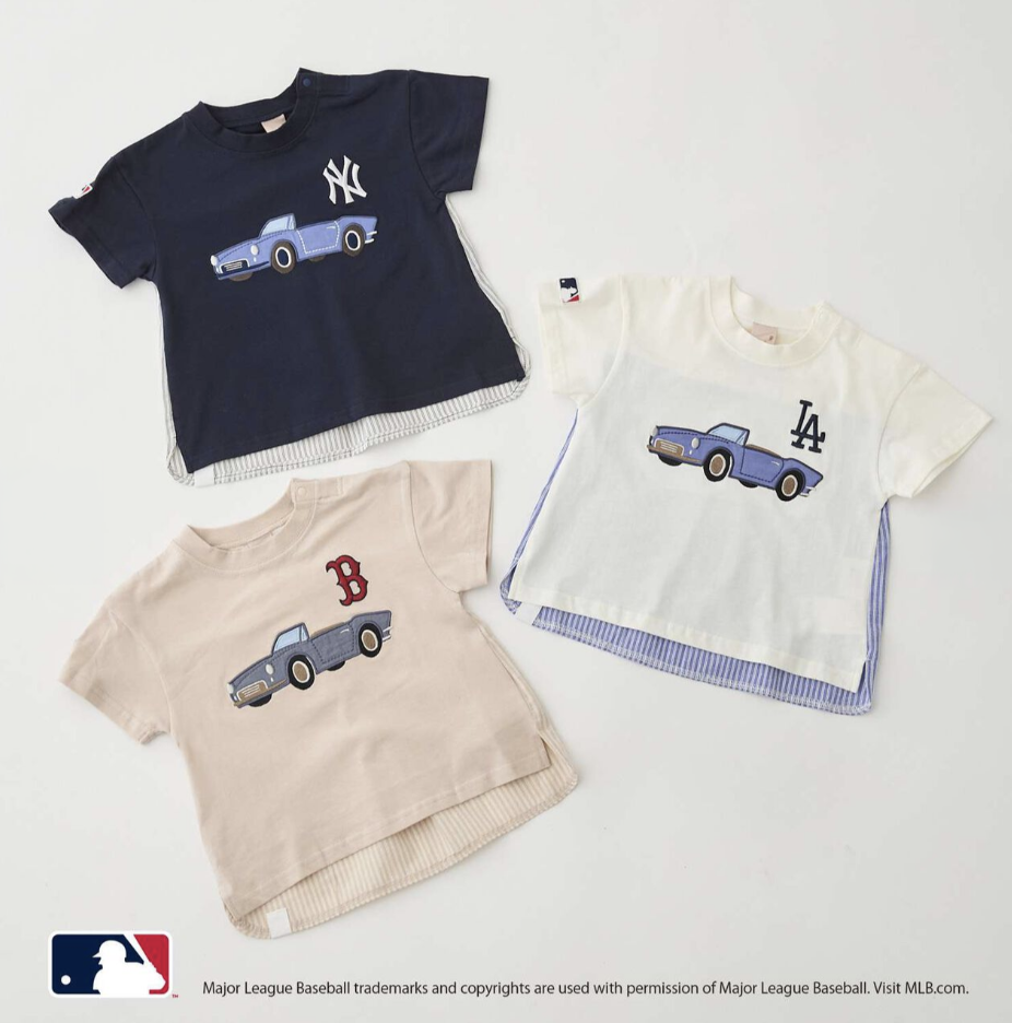 【petit main】【MLB】Car Appliqué 圖案T恤 🚗👕