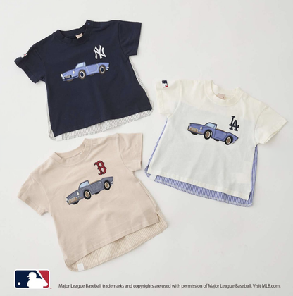 【petit main】【MLB】Car Appliqué 圖案T恤 🚗👕
