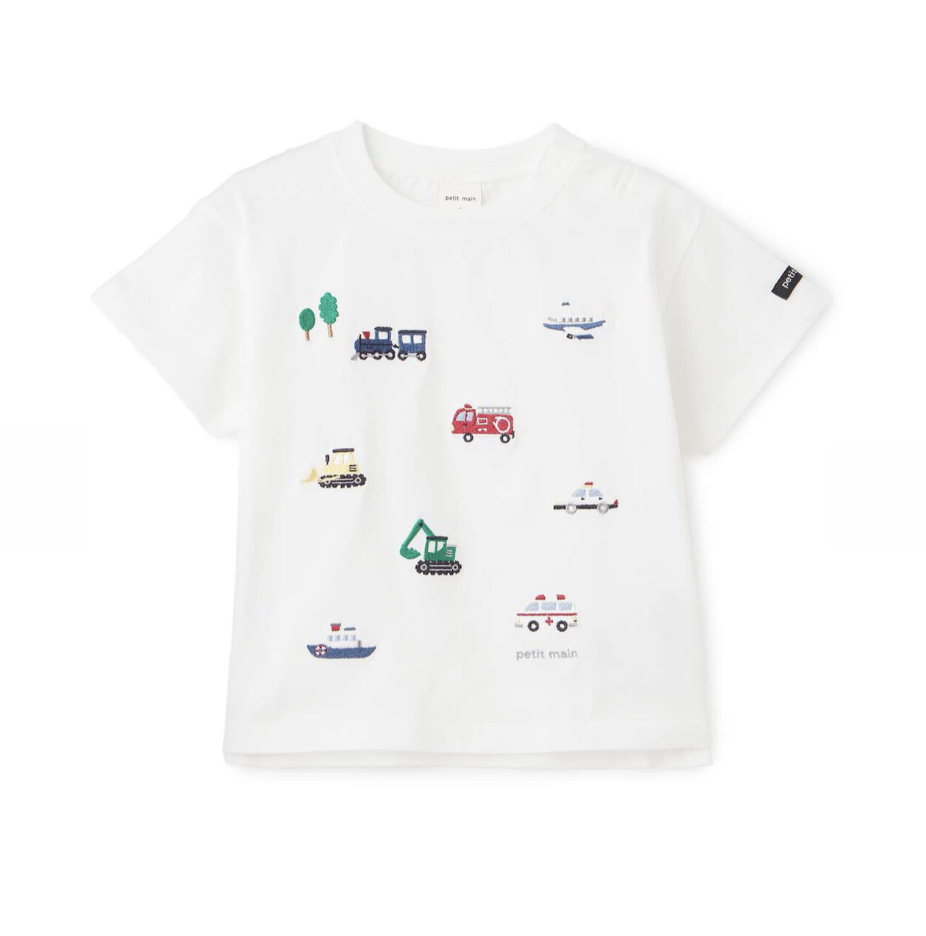 【petit main】Cool Touch 涼感 工作車刺繡T恤 🧊🚚