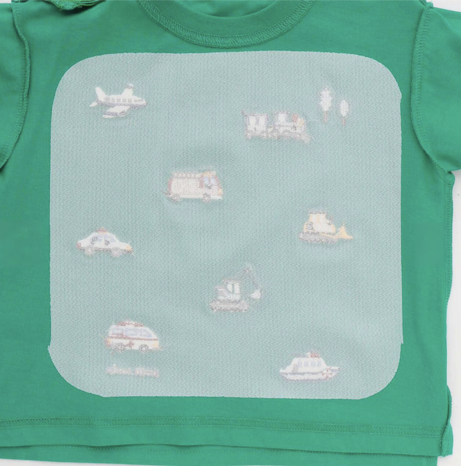 【petit main】Cool Touch 涼感 工作車刺繡T恤 🧊🚚
