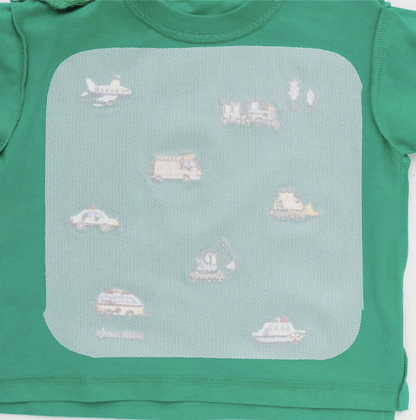 【petit main】Cool Touch 涼感 工作車刺繡T恤 🧊🚚