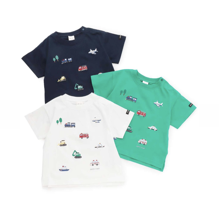 【petit main】Cool Touch 涼感 工作車刺繡T恤 🧊🚚