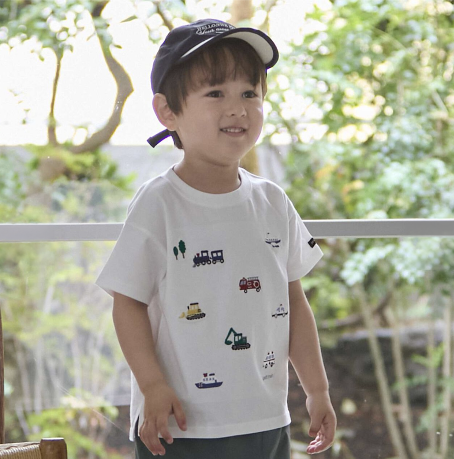 【petit main】Cool Touch 涼感 工作車刺繡T恤 🧊🚚