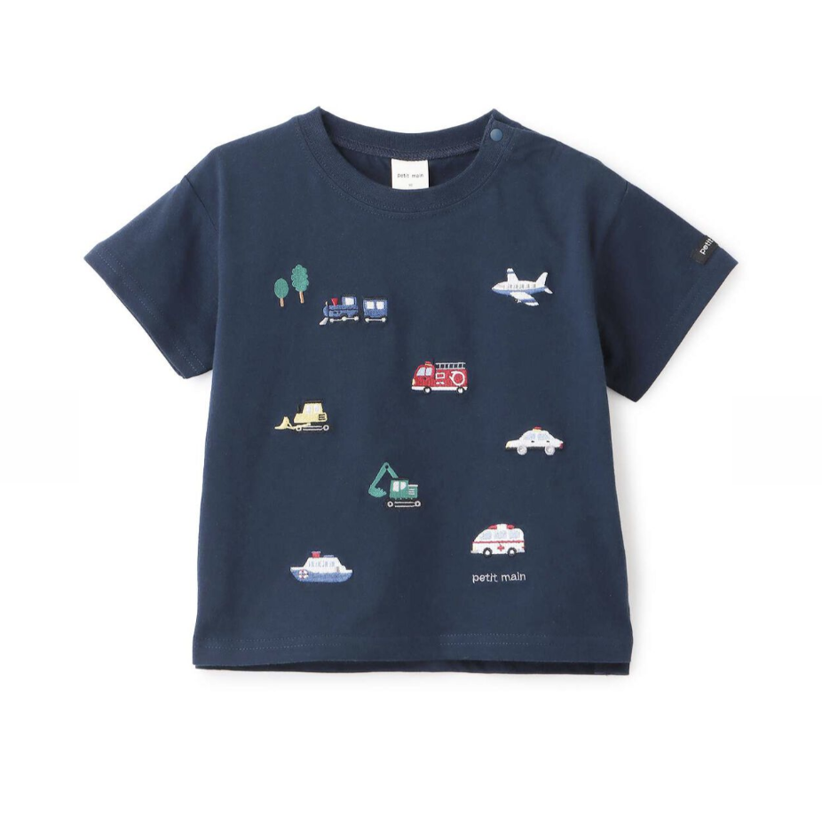 【petit main】Cool Touch 涼感 工作車刺繡T恤 🧊🚚