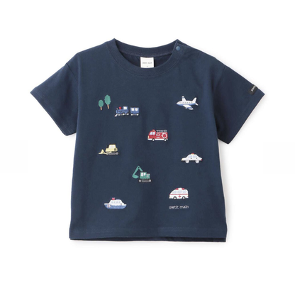 【petit main】Cool Touch 涼感 工作車刺繡T恤 🧊🚚