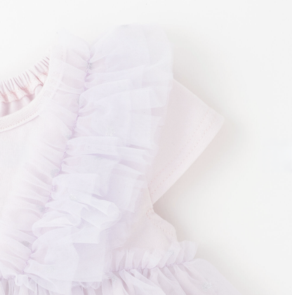 【petit main】薄紗拼接荷葉邊娃娃衫 👗✨