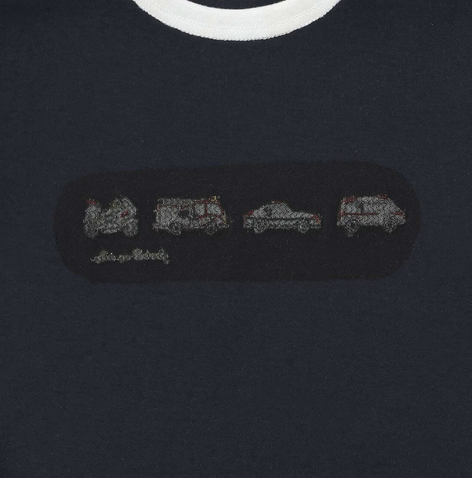 【petit main】工程車圖案長袖上衣 🚜✨