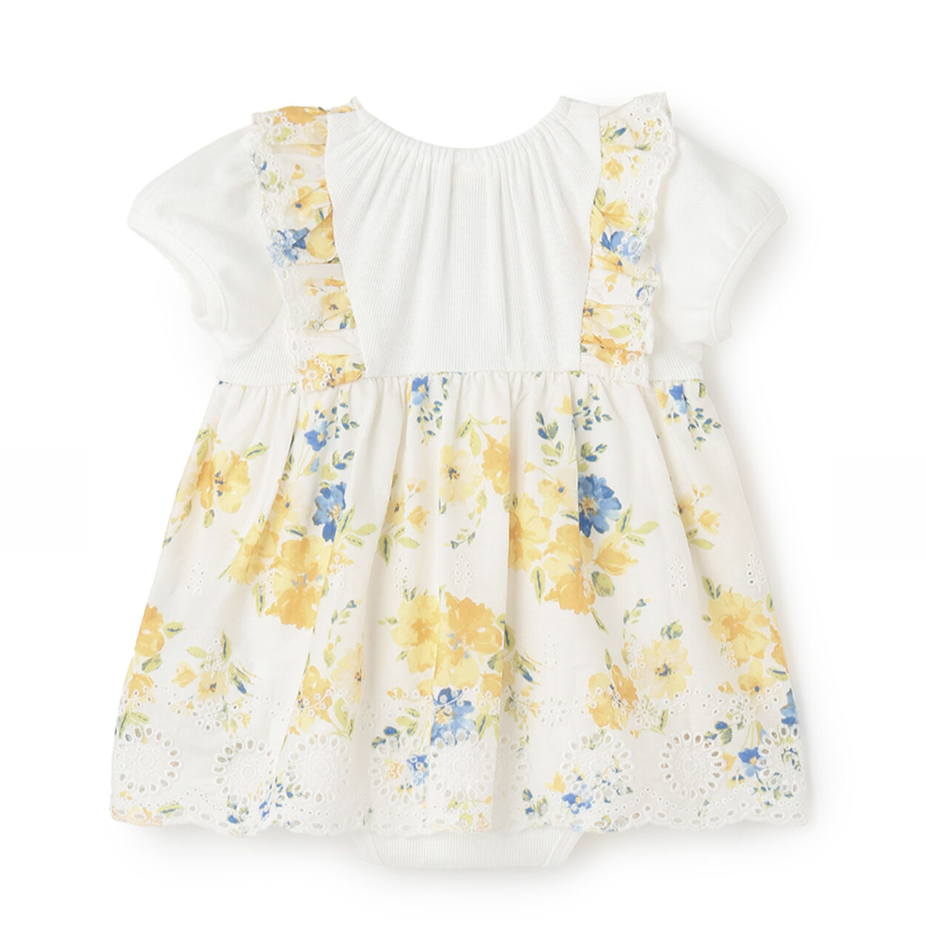 【petit main】肩部荷葉邊洋裝連身衣 🎀👶👗