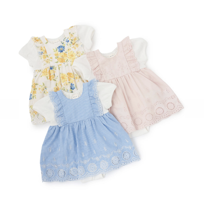 【petit main】肩部荷葉邊洋裝連身衣 🎀👶👗