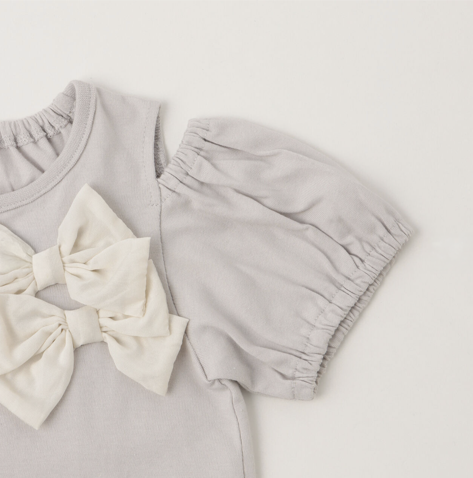 【petit main】蝴蝶結露肩T恤 🎀👕