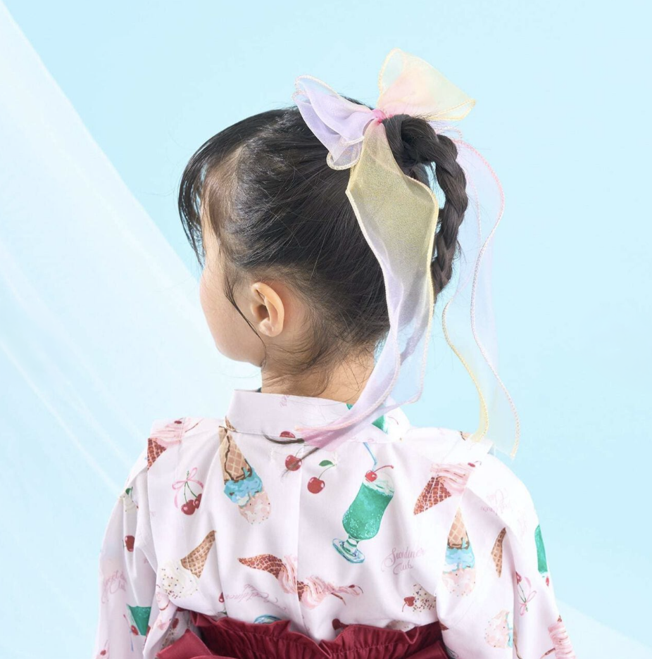 【Lycee mine】極光大蝴蝶結髮夾 🎀🌈✨