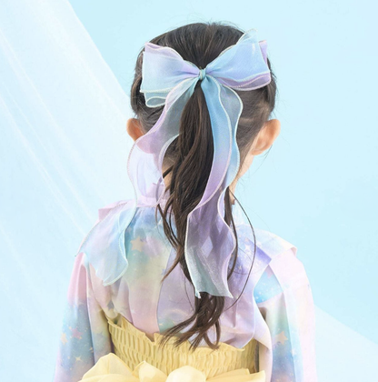 【Lycee mine】極光大蝴蝶結髮夾 🎀🌈✨