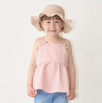 【Lycee mine】女童荷葉下擺馬甲上衣 👧👚✨
