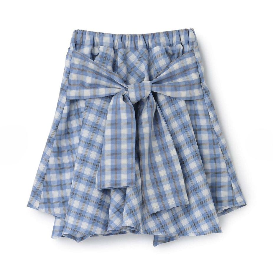 【Lycee mine】抽皺格紋襯衫風褲裙（內附安全褲） 👗🩳