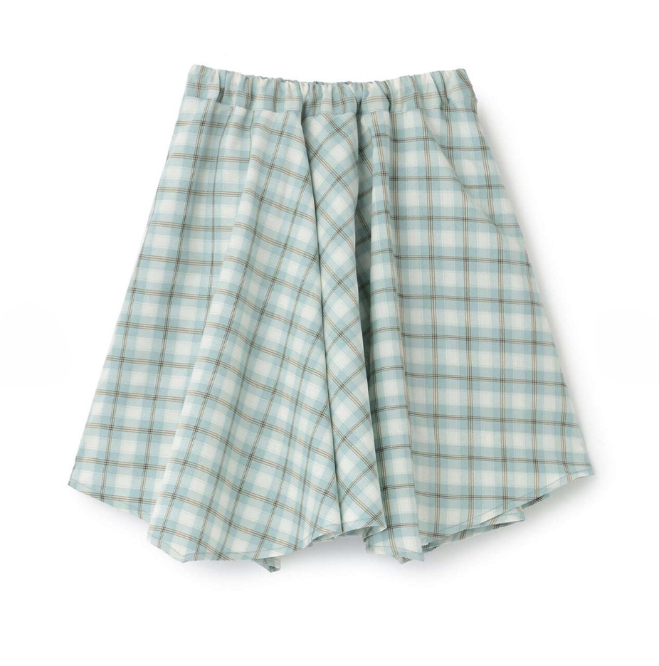 【Lycee mine】抽皺格紋襯衫風褲裙（內附安全褲） 👗🩳