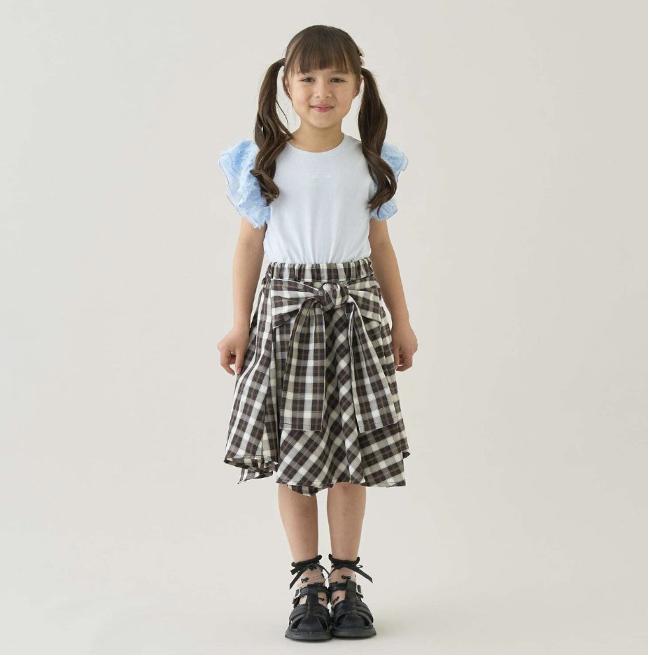 【Lycee mine】抽皺格紋襯衫風褲裙（內附安全褲） 👗🩳
