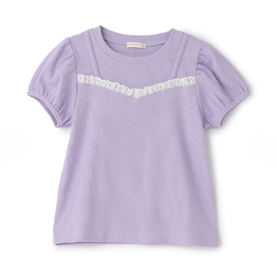 【Lycee mine】細肩帶假兩件蕾絲上衣 🎀👚