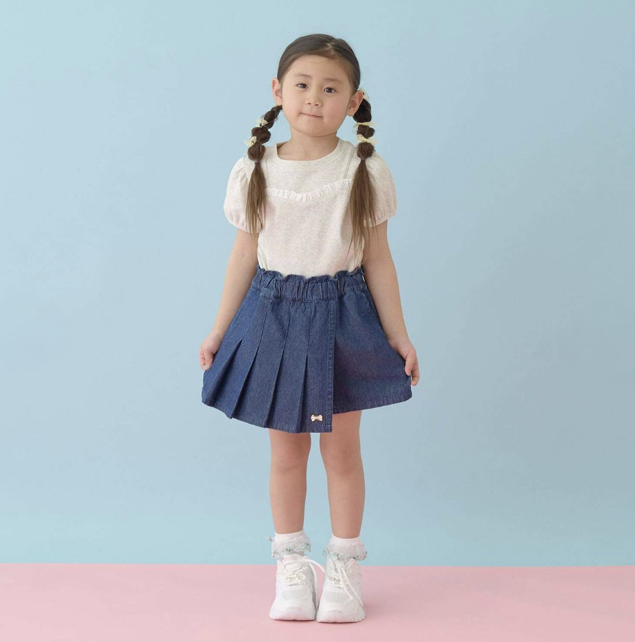 【Lycee mine】細肩帶假兩件蕾絲上衣 🎀👚