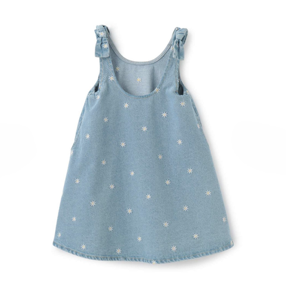 【Lycee mine】滿版刺繡圖案荷葉擺喇叭連身洋裝 🌸🧵👗